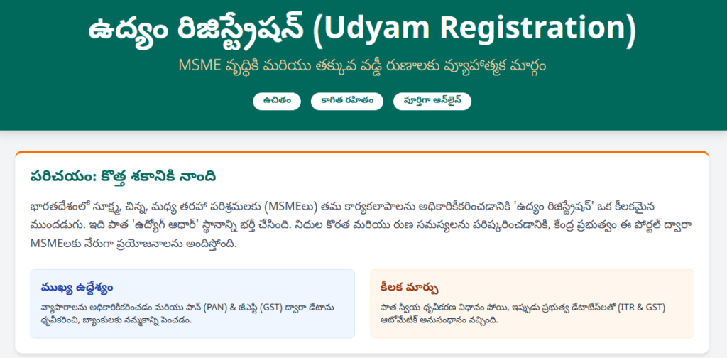 Udyam Registration